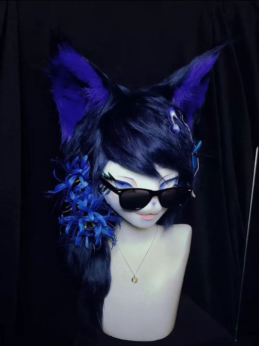 【Fox】Blue Fairy Fox Kig Fursuits Stock