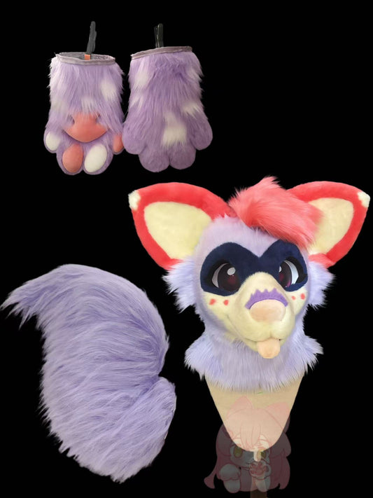Masked Tonny Puppy Fursuit set