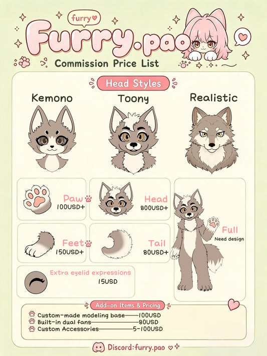 Commission Price List