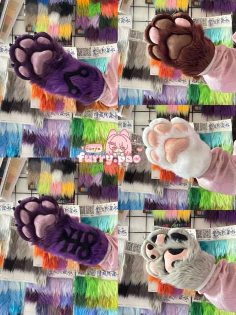 Premium 4-Finger Fursuit Paw Showcase