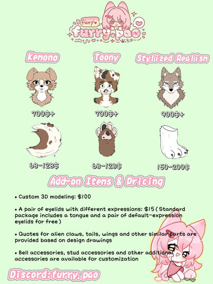 Commission Price List